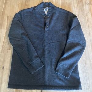 Men’s fleece lined snap front Henley